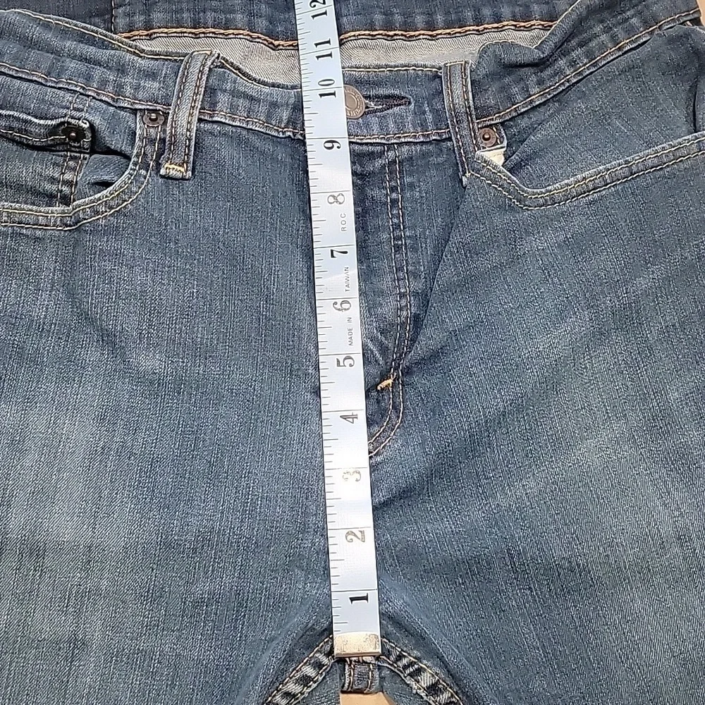 Levis 502, Size 32x34 Taper Fit Men's Jeans, Med-Dark Wash, Good Used Condition